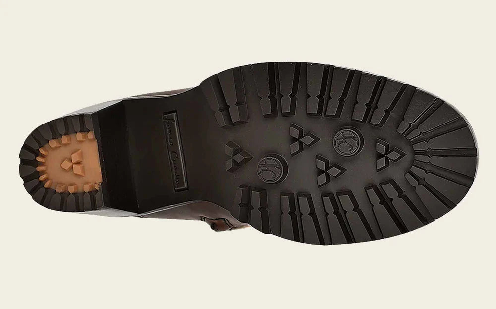 FRANCO CUADRA WOMEN’S ANKLE HONEY BOOTIE WITH CHAIN