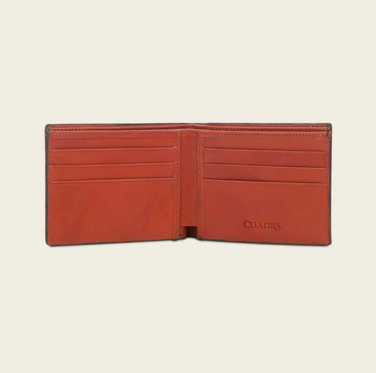 CUADRA TOBACCO OSTRICH WALLET