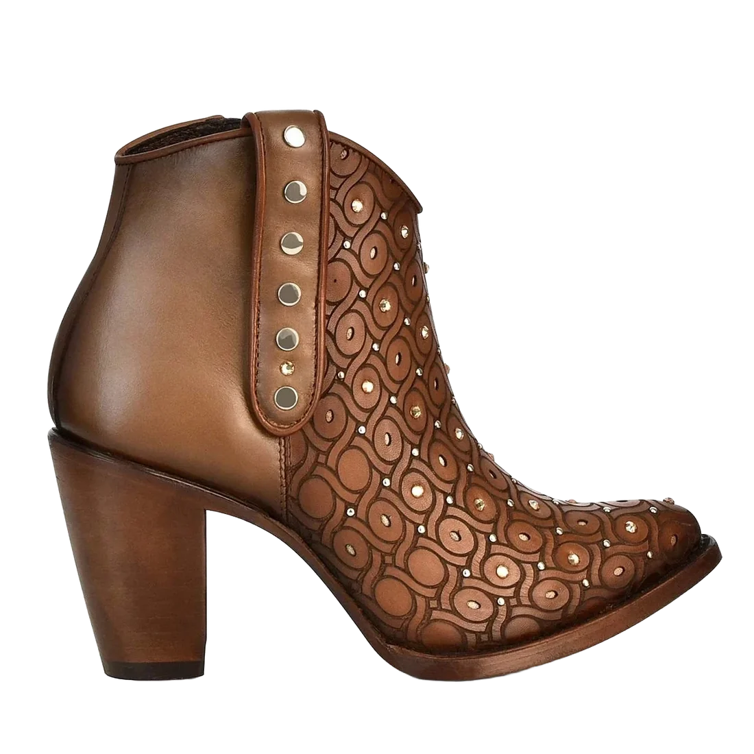 CUADRA WOMENS CRYSTALIZED WESTERN BOOTIES