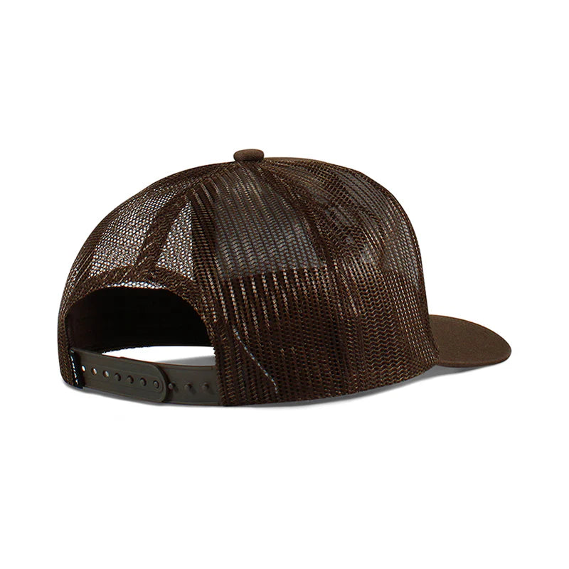 ARIAT MENS BROWN SHIELD TRUCKER HAT