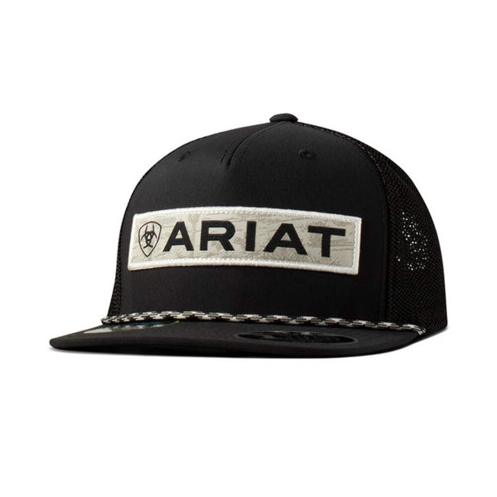 Ariat Men's Desert Patch Black and White Cap - GORRA