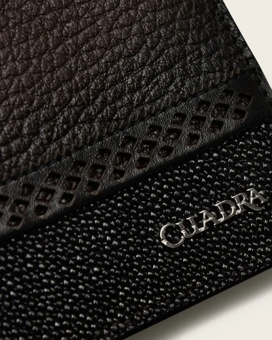 CUADRA BROWN MANTA LEATHER WALLET