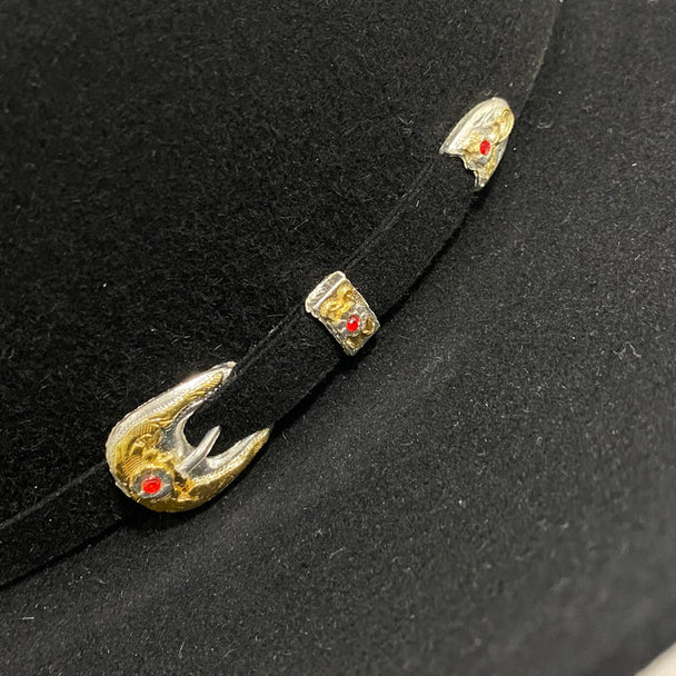 LARRY MAHAN 6X REAL BLACK - HAT FELTS Texana