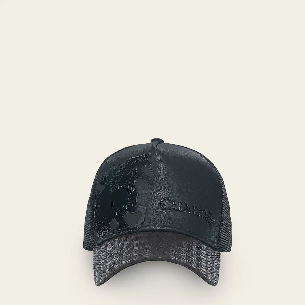 MEN’S CUADRA DARK BROWN HORSE CAP