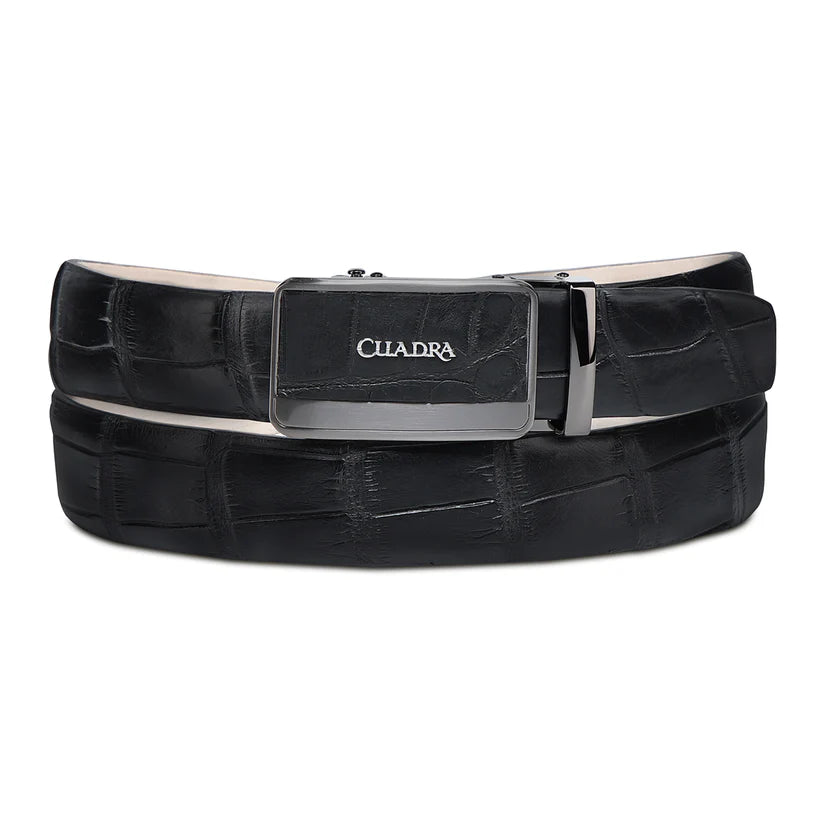MEN'S CUADRA BLACK ELEGANT ULTRA EXOTIC BELT
