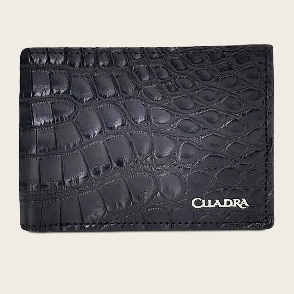 CUADRA BLACK ALLIGATOR WALLET
