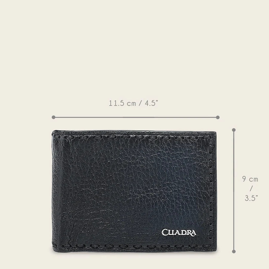 CARTERA CUADRA NEGRA DE VENADO