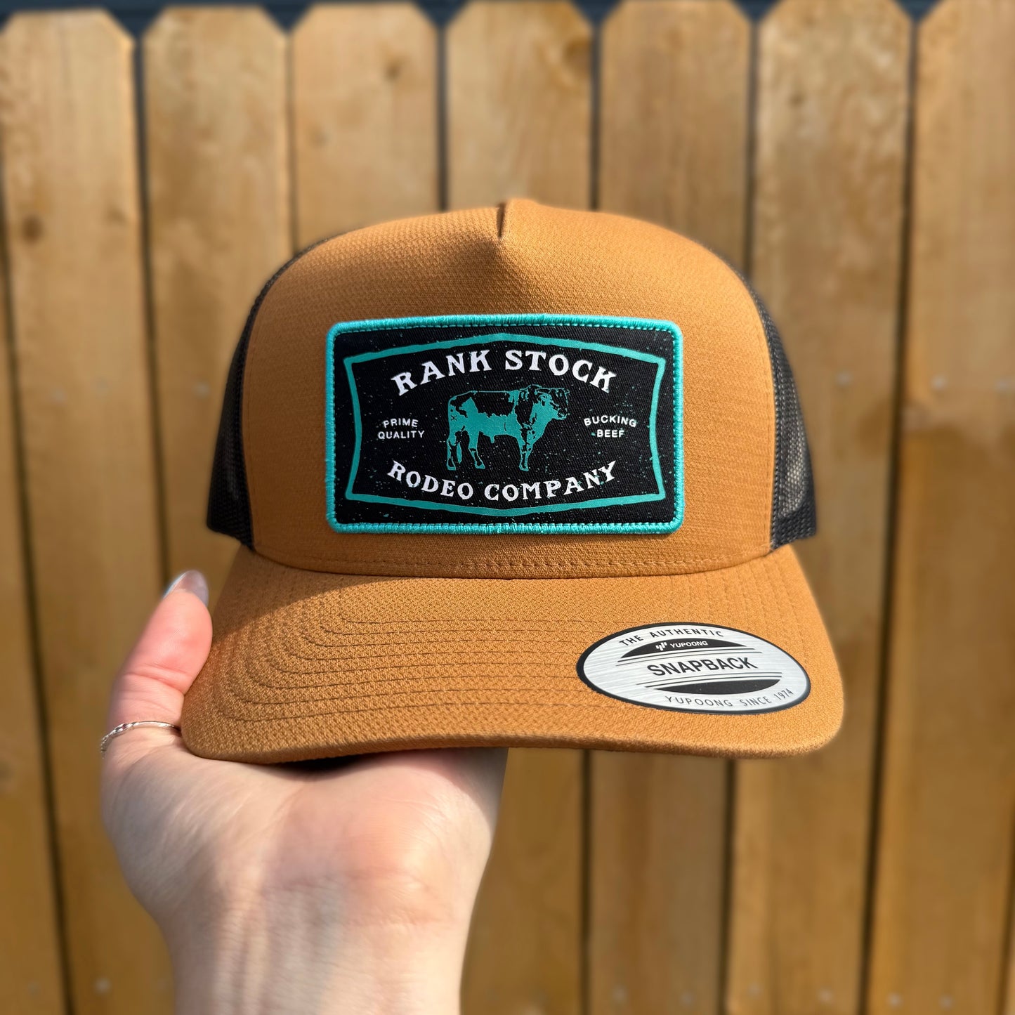 HOOEY RANK STOCK CAP BROWN & BLACK