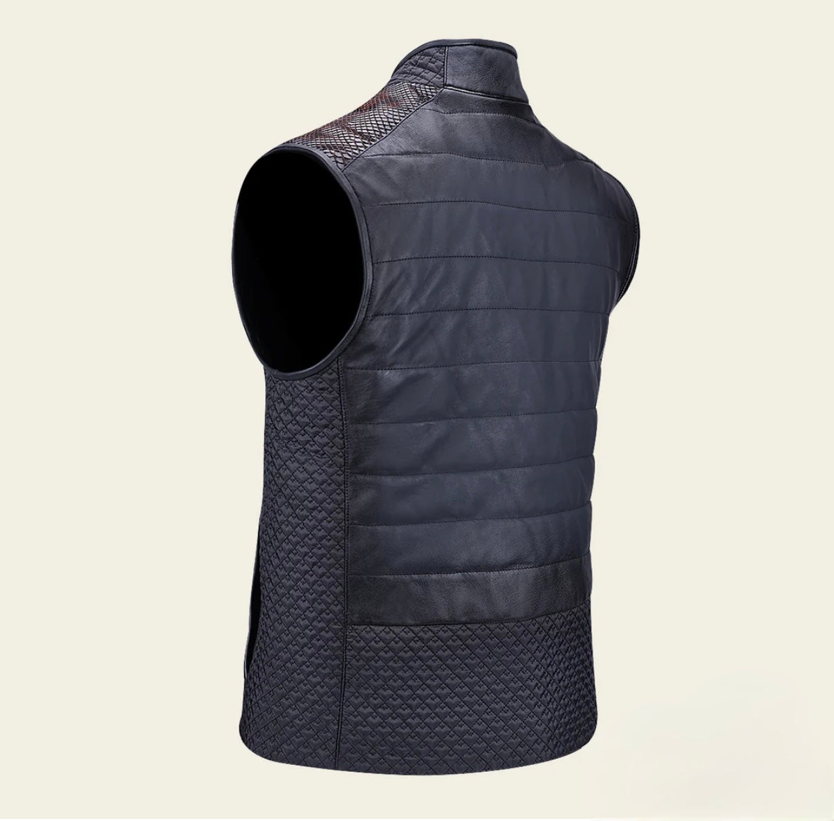 CUADRA OXFORD OVINE AND PYTHON VEST