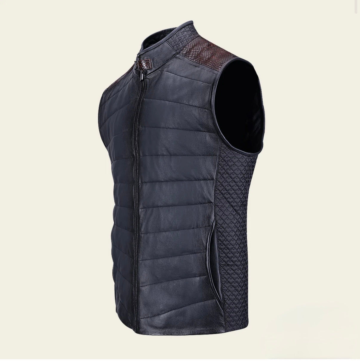 CUADRA OXFORD OVINE AND PYTHON VEST