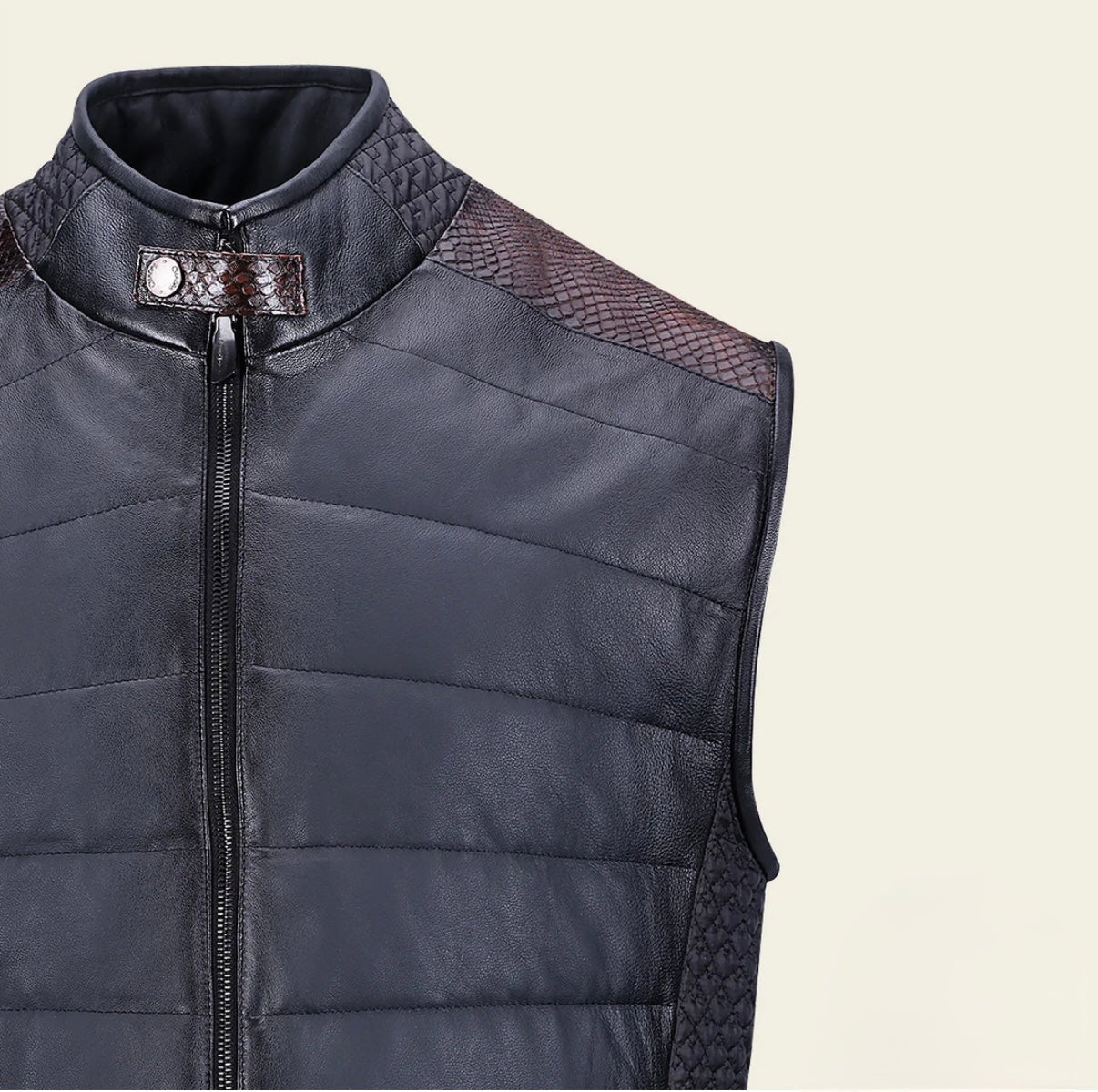 CUADRA OXFORD OVINE AND PYTHON VEST