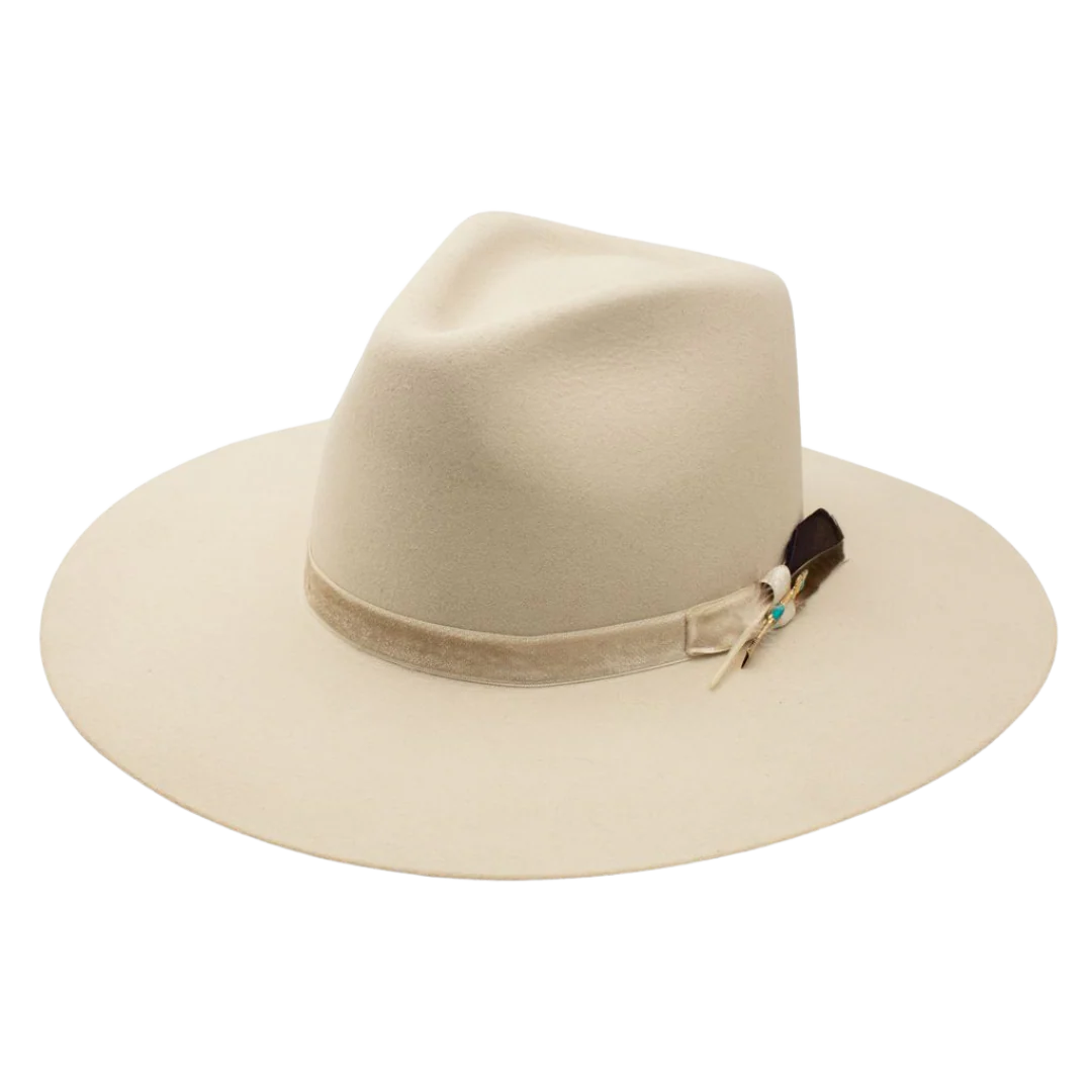 CHARLIE 1 HORSE BONE WHITE FELT WESTERN HAT