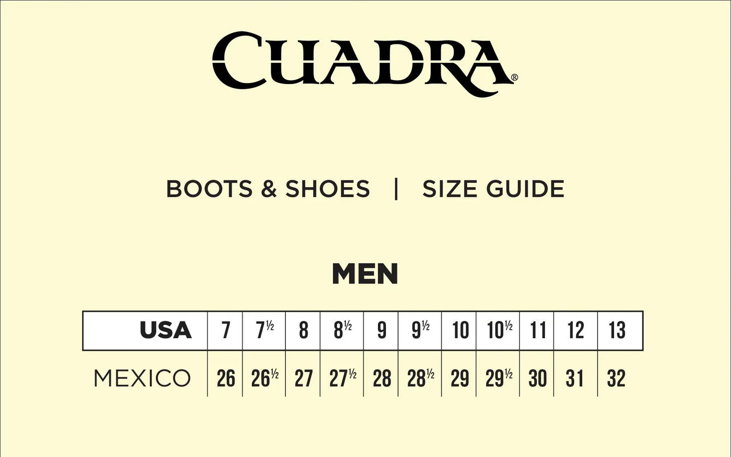 MEN'S CUADRA ENGRAVED BLACK LEATHER WESTERN BOOTS