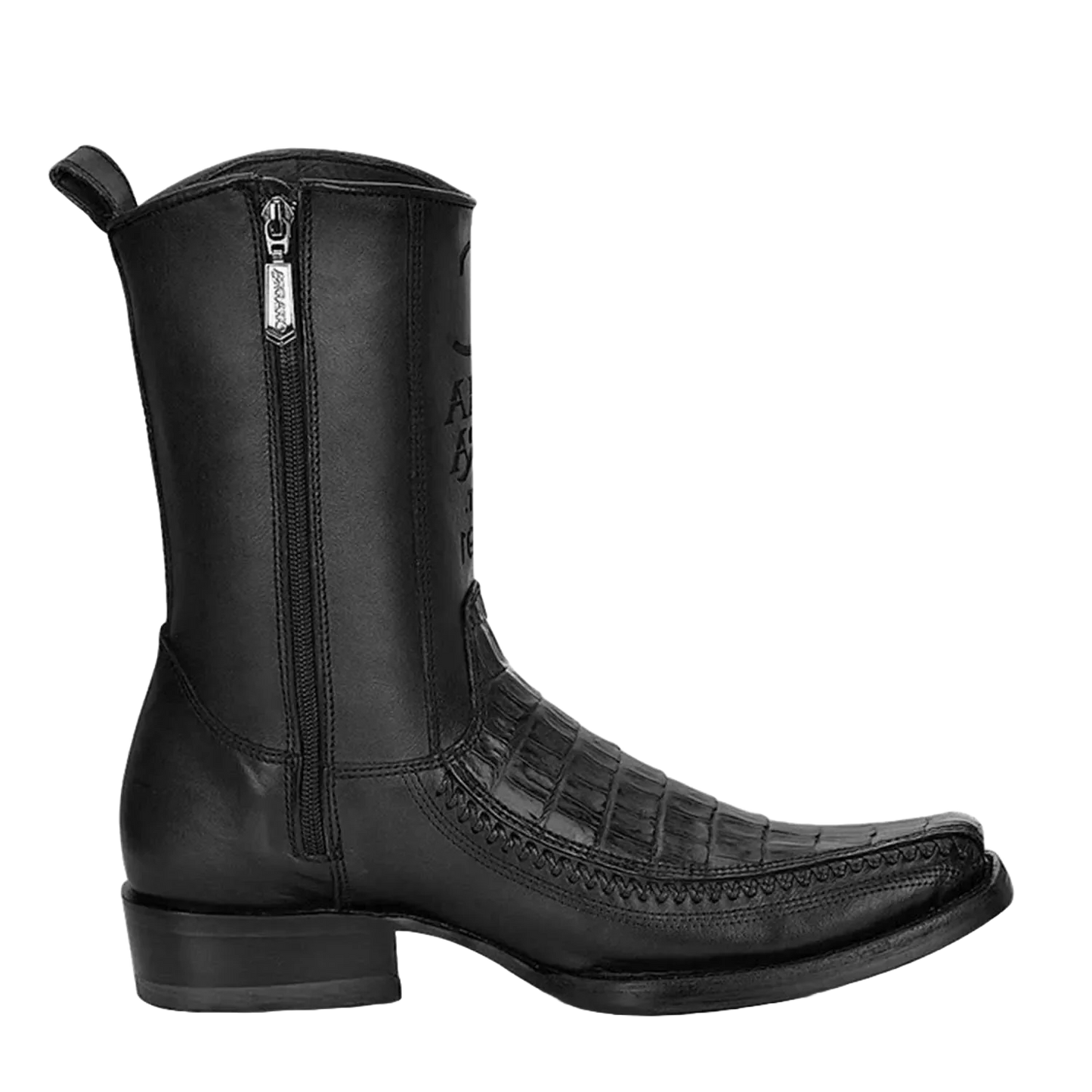MEN'S CUADRA ENGRAVED BROWN FUSCUS WESTERN BOOTS