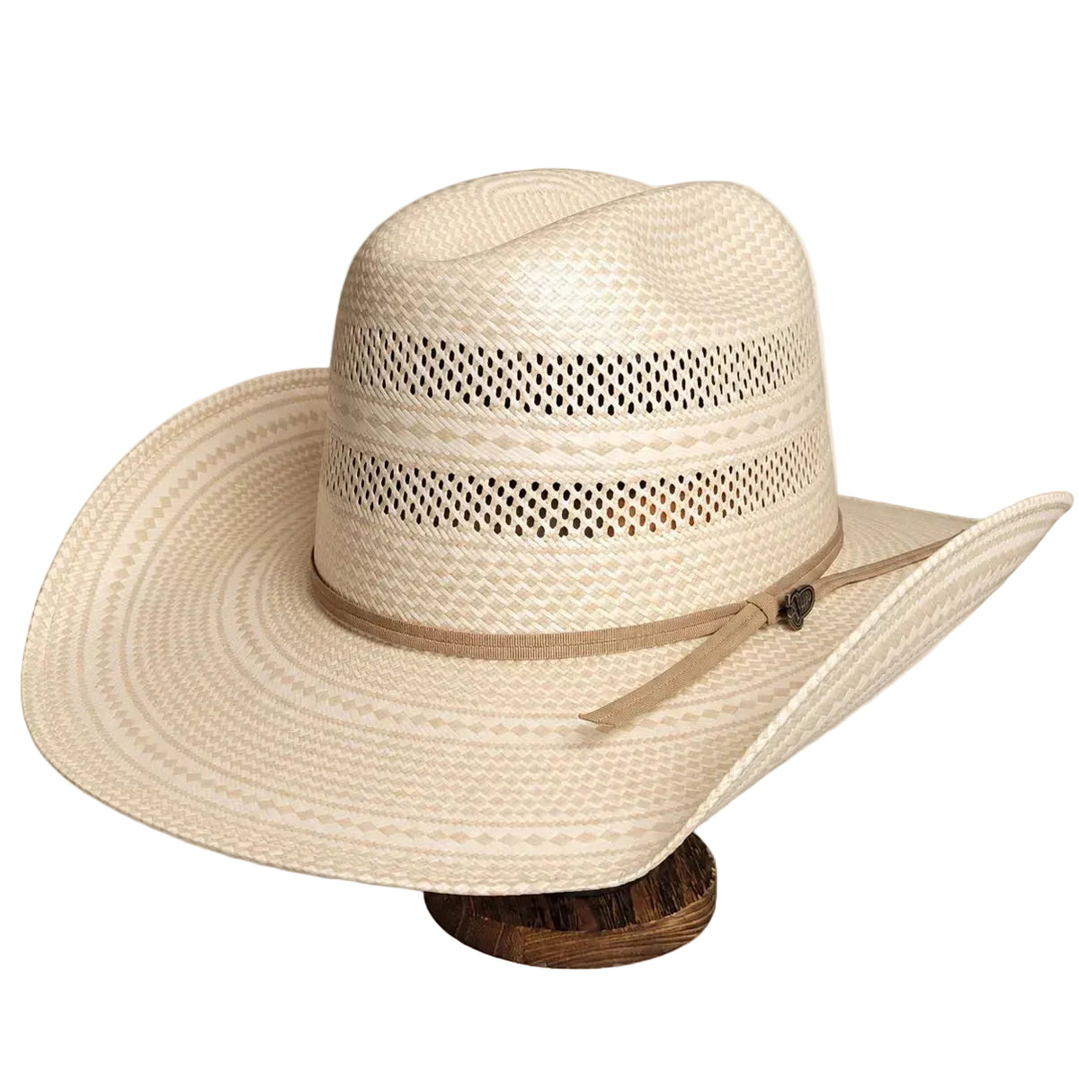 JUSTIN TIE DOWN STRAW IVORY HAT