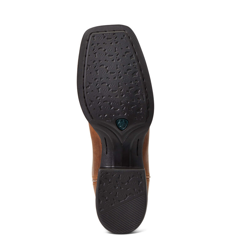 WOMEN'S ROUND UP WIDE SQUARE TOE WESTERN BOOT
