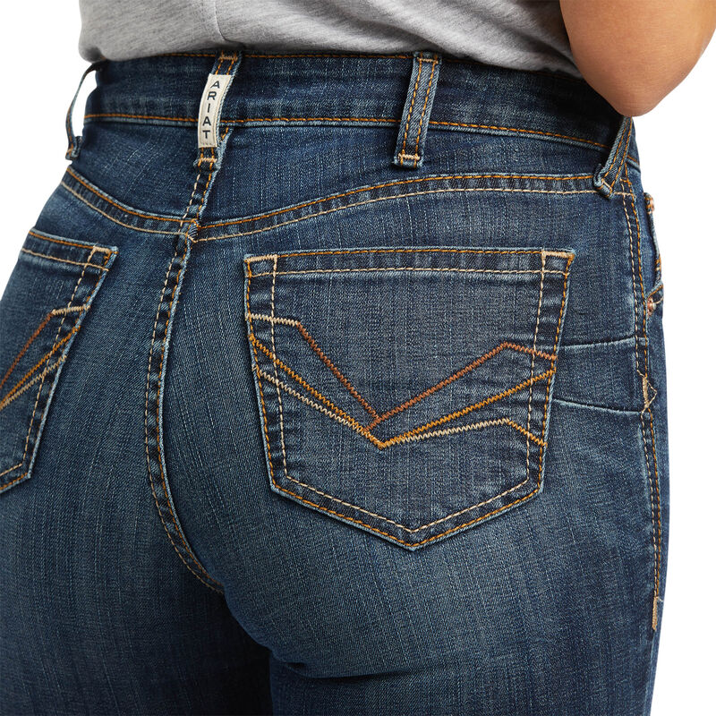 ARIAT WOMEN'S R.E.A.L. HIGH RISE BALLARY BOOT CUT JEAN, ARKANSAS