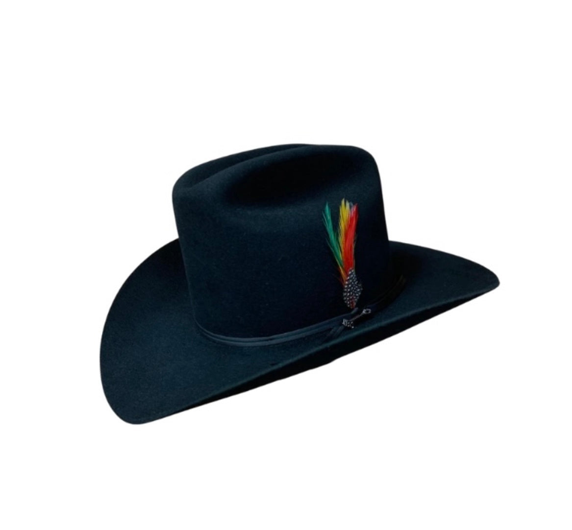 BLACK STETSON MEN'S FELT HAT, RANCHER 6X