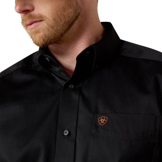 ARIAT SOLID TWILL CLASSIC FIT SHIRT BLACK