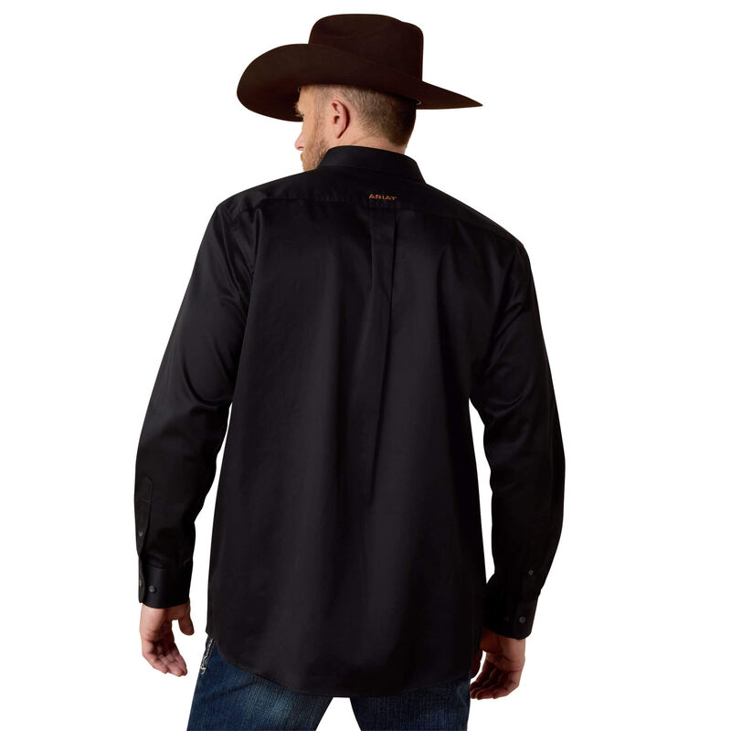ARIAT SOLID TWILL CLASSIC FIT SHIRT BLACK