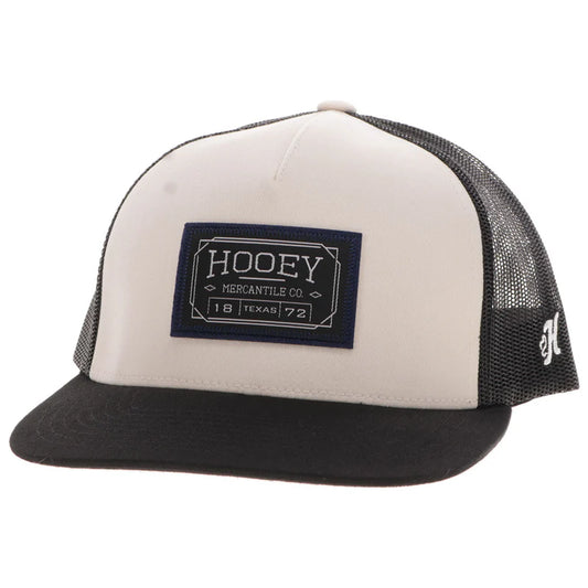 HOOEY "DOC" HAT TAN/BLACK W/RECTANGLE PATCH