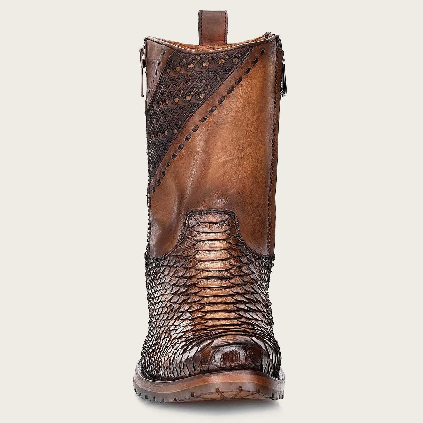 CUADRA Men's, Honey Python Leather Cowboy Boots