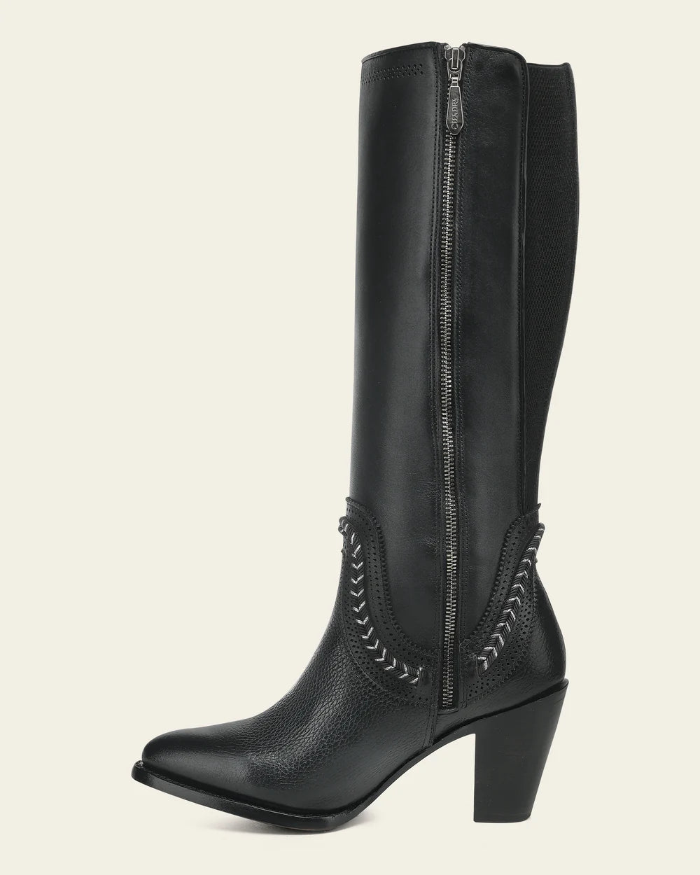 CUADRA WOMEN'S TALL ELEGANT BLACK SANTANA BOOTS