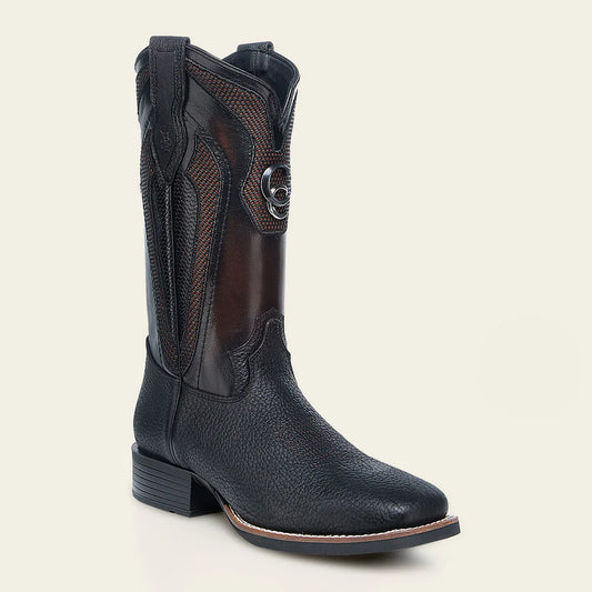 MENS CUADRA BISON EMBROIDERED SQUARE BOOTS