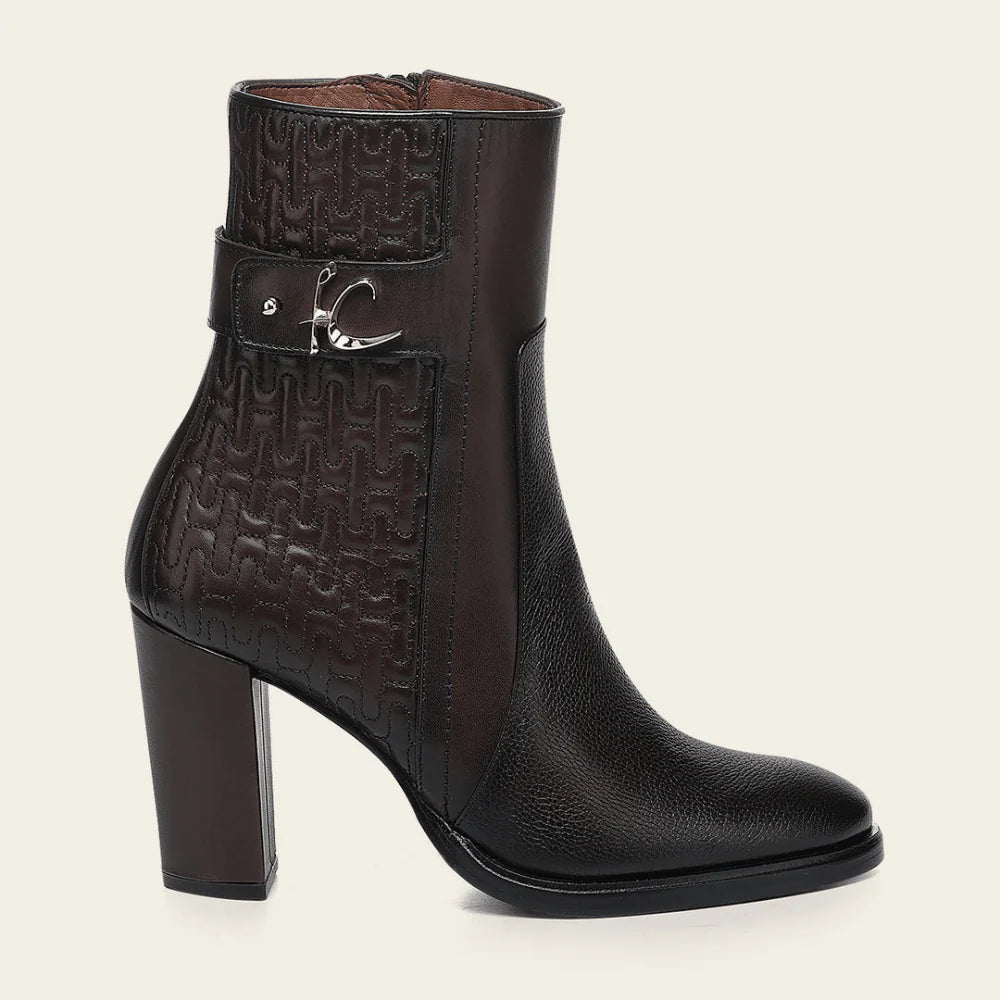 WOMENS CUADRA CASUAL BROWN BOOTIES