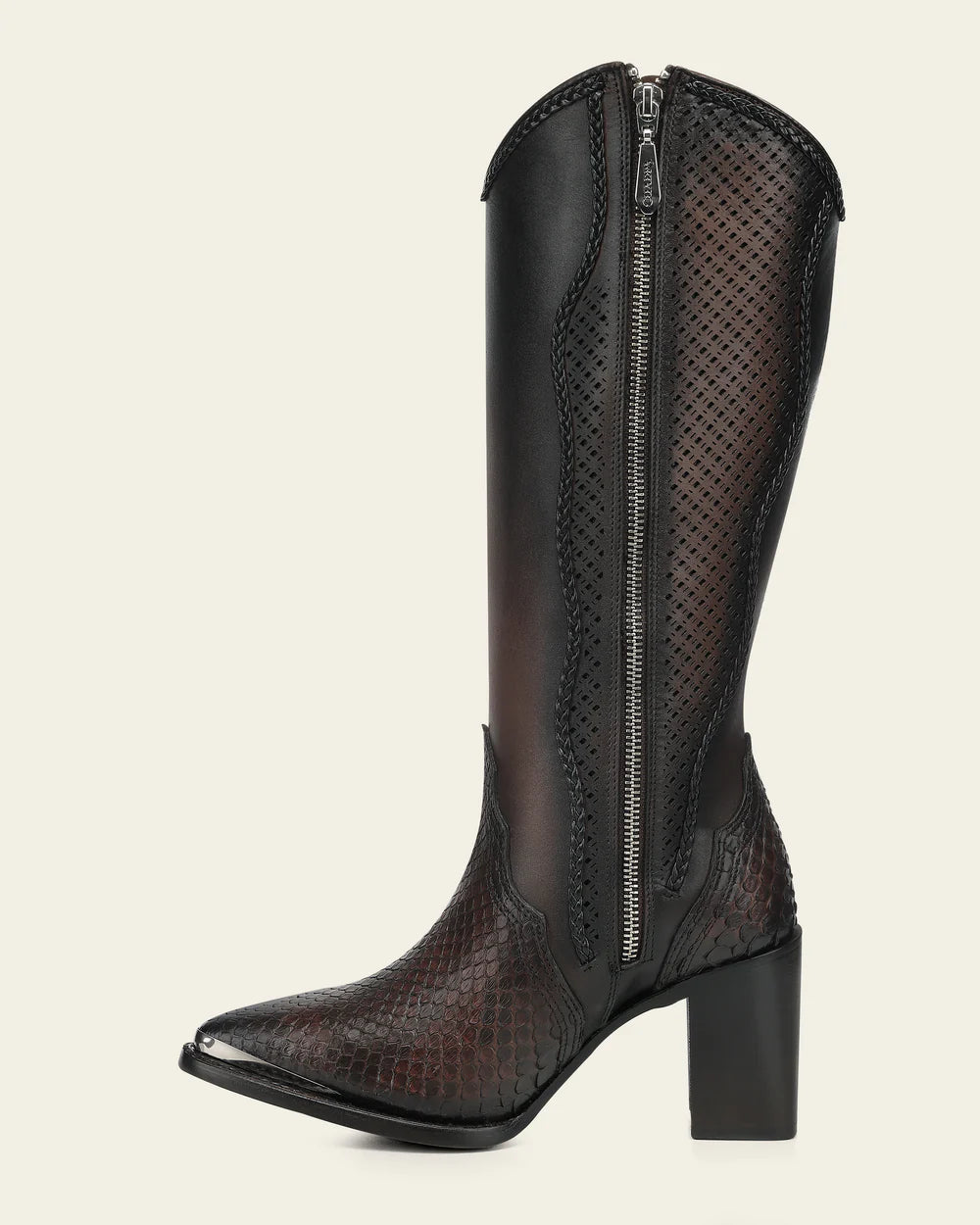 CUADRA WOMEN'S LUXURY CHOCOLATE BROWN LEATHER BOOTS