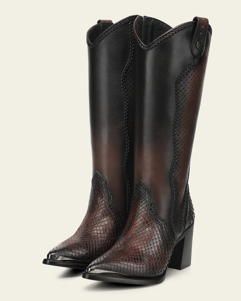 CUADRA WOMEN'S LUXURY CHOCOLATE BROWN LEATHER BOOTS