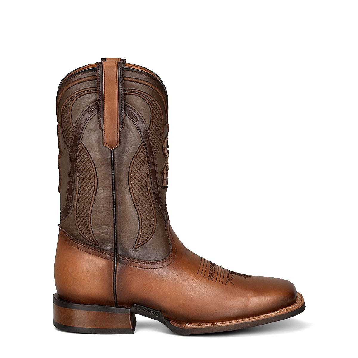 Rodeo Cowboy Honey Brown Leather Boots, Botas color Miel