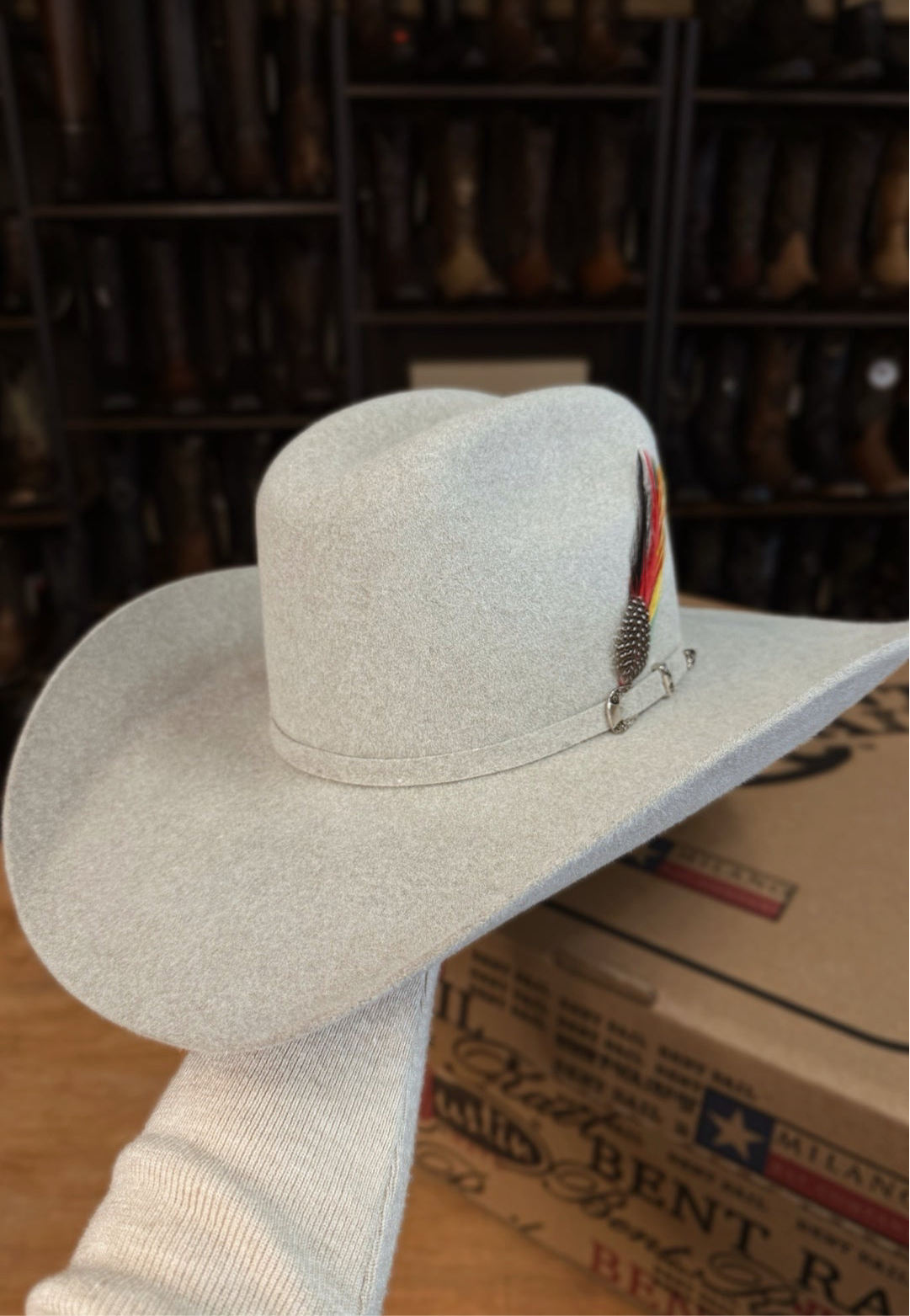 JUSTIN KERMIT 6X FUR FELT WESTERN HAT