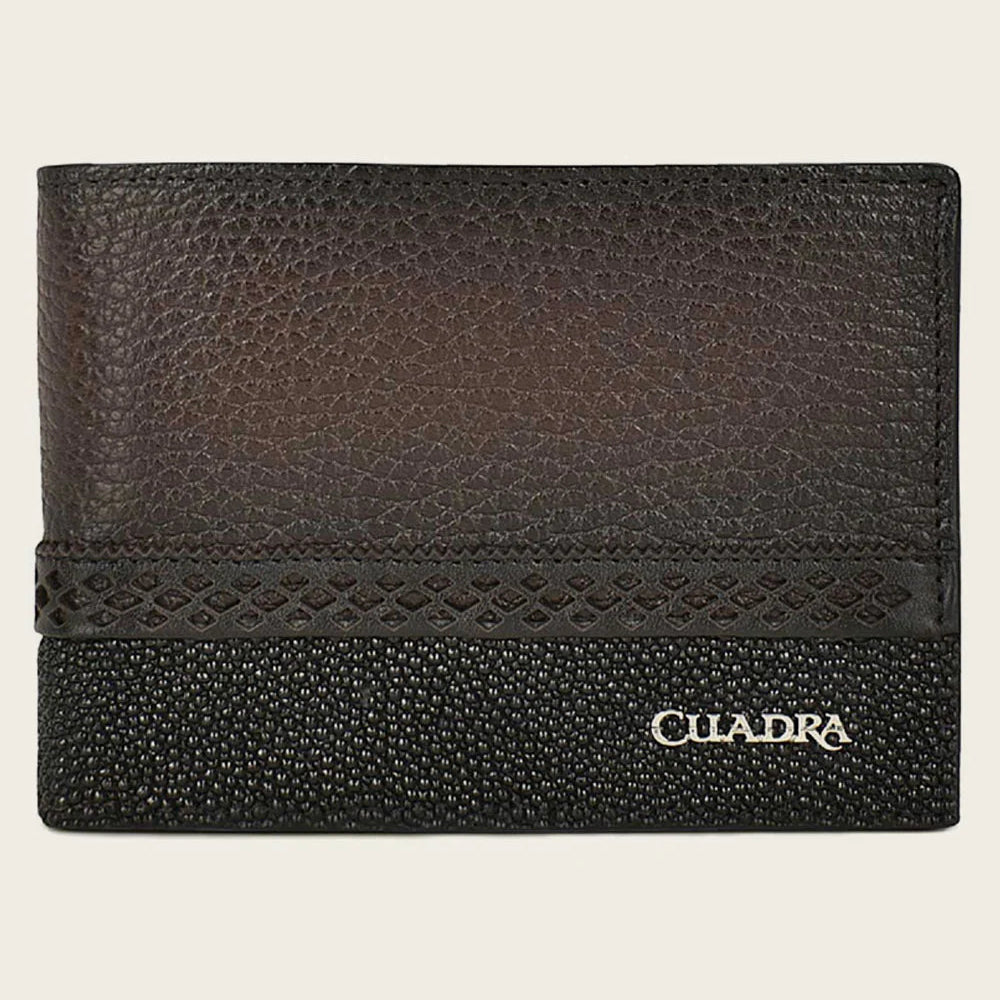 CUADRA BROWN MANTA LEATHER WALLET