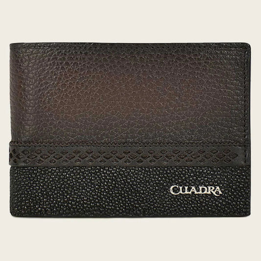 CUADRA BROWN MANTA LEATHER WALLET