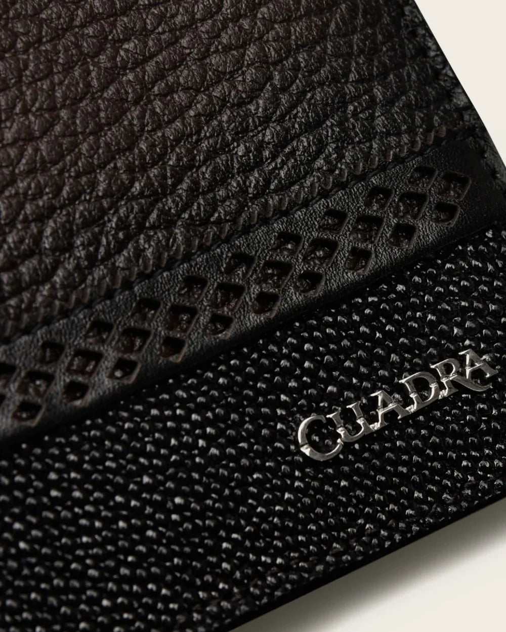 CUADRA BROWN MANTA LEATHER WALLET
