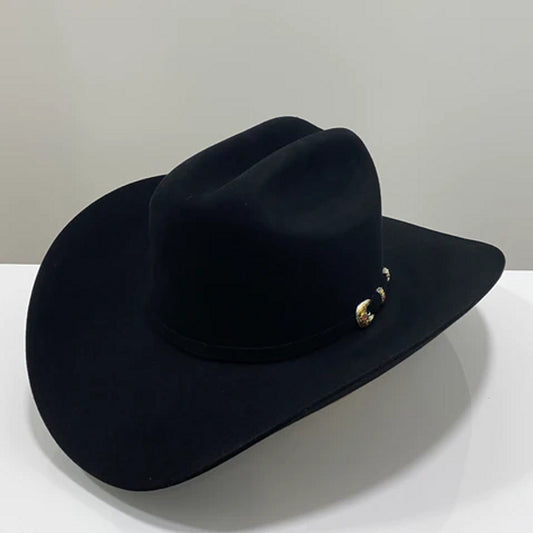 LARRY MAHAN 6X REAL BLACK - HAT FELTS Texana