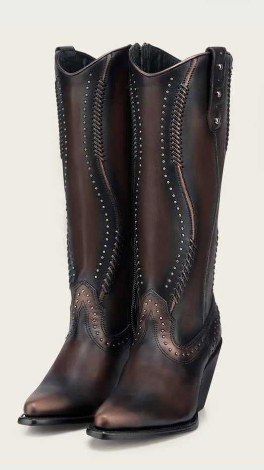 WOMENS CUADRA LUXURY DARK BROWN BOOT