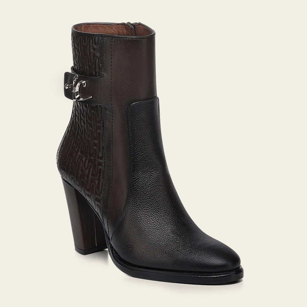 WOMENS CUADRA CASUAL BROWN BOOTIES