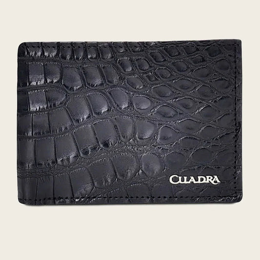 CUADRA BLACK ALLIGATOR WALLET