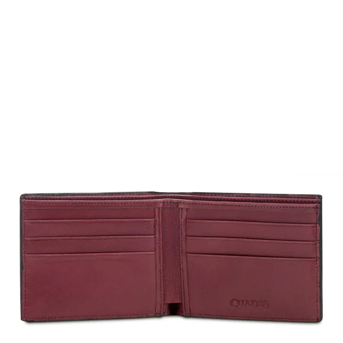 CUADRA BLACK OSTRICH WALLET