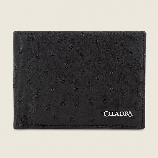 CUADRA MIDNIGHT BLACK LUXURY LEATHER WALLET