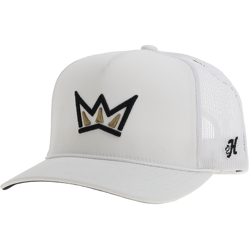 HOOEY SAGE KIMZEY CAP WHITE W BLACK & YELLOW
