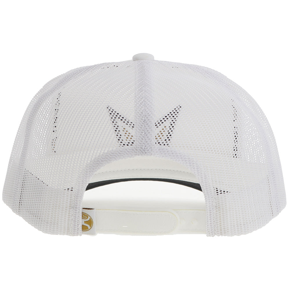 HOOEY SAGE KIMZEY CAP WHITE W BLACK & YELLOW