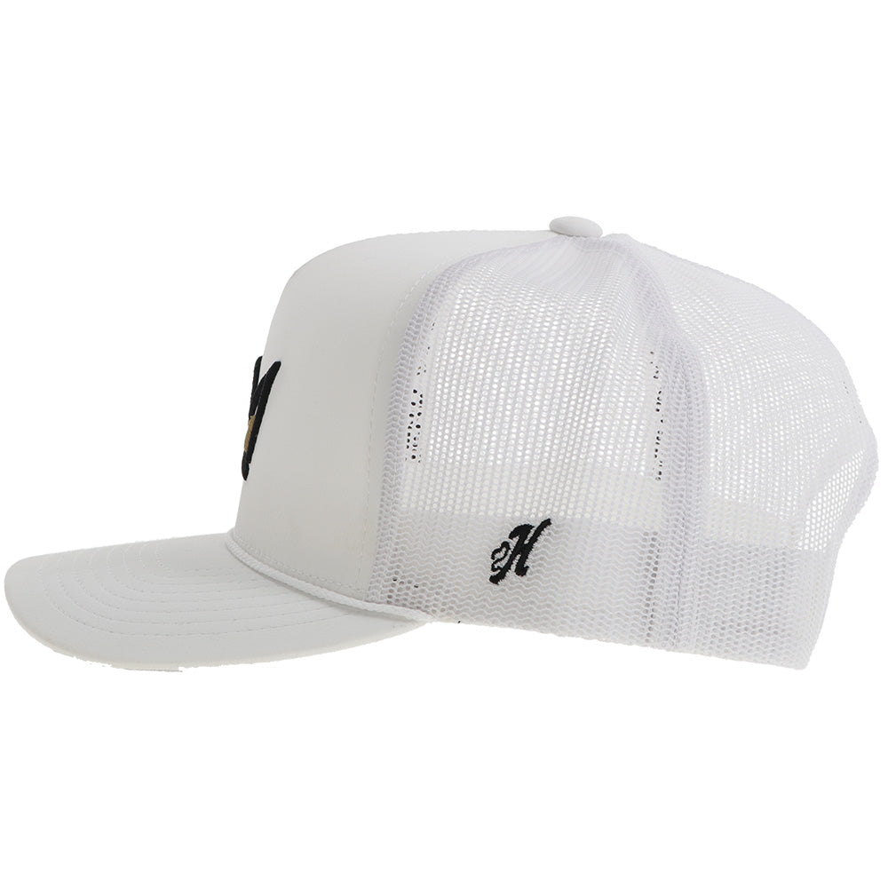 HOOEY SAGE KIMZEY CAP WHITE W BLACK & YELLOW