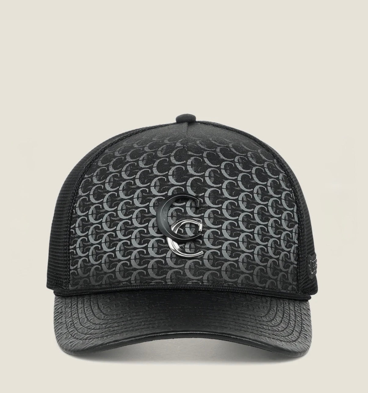 CUADRA PREMIUM MONOGRAM BLACK CAP