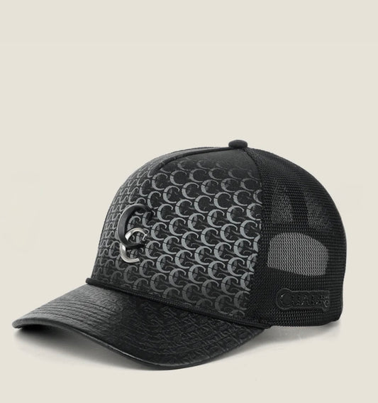 CUADRA PREMIUM MONOGRAM BLACK CAP
