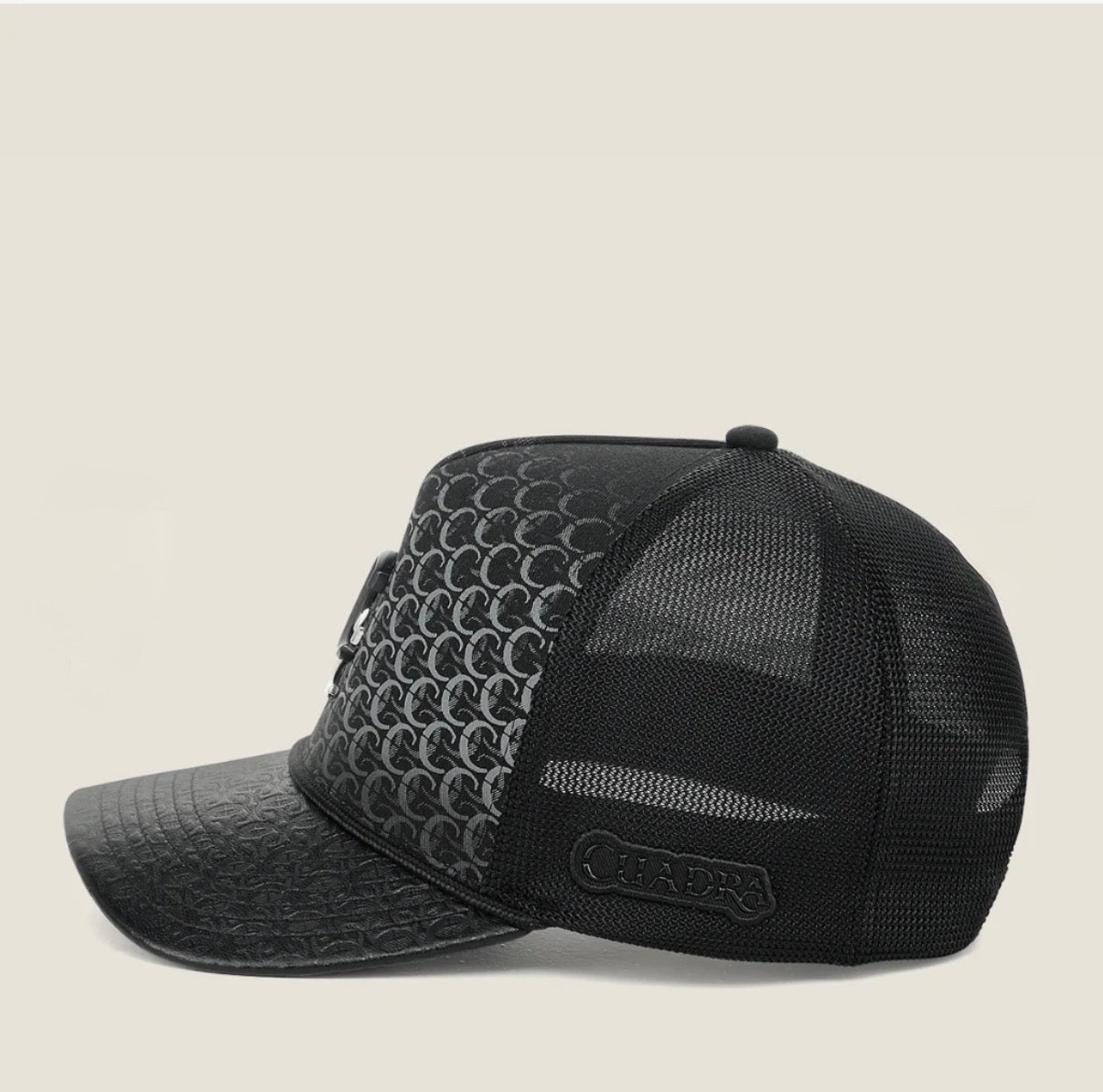 CUADRA PREMIUM MONOGRAM BLACK CAP