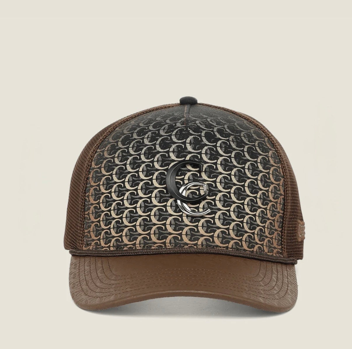 CUADRA PREMIUM MONOGRAM BROWM CAP