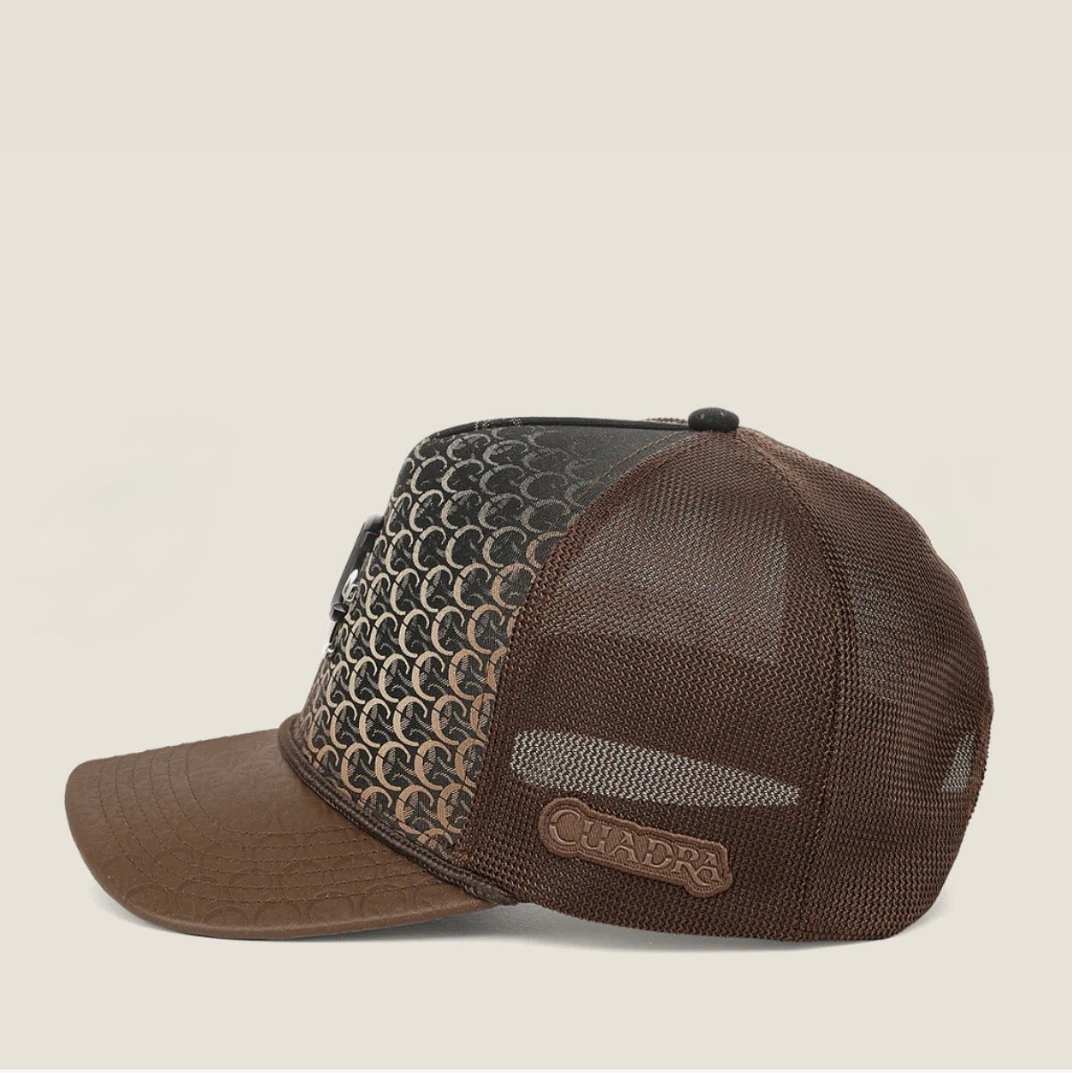 CUADRA PREMIUM MONOGRAM BROWM CAP